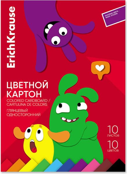 Набор цветного картона Erich Krause Jolly Friends / 65626
