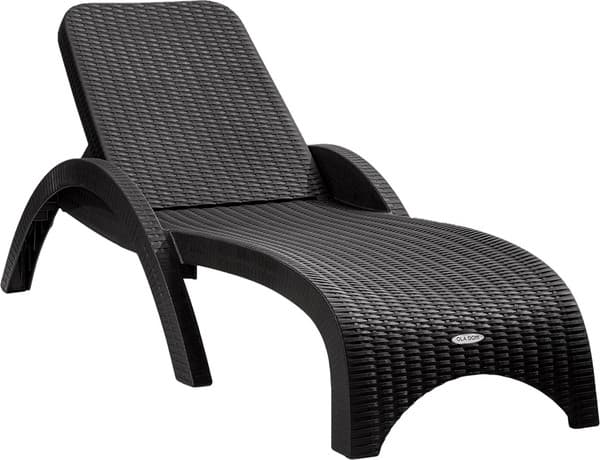 Шезлонг Ellastik Plast Rattan