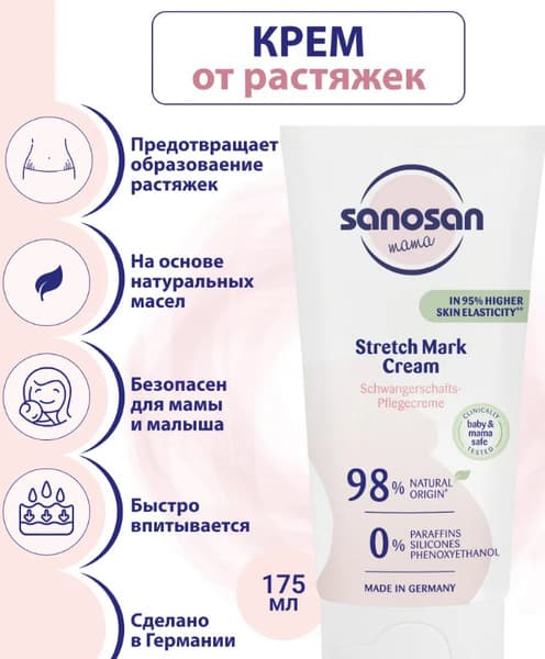 Крем от растяжек Sanosan Mama 40894050 2