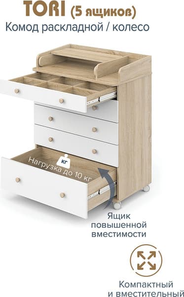 Комод пеленальный Pituso Tori 6