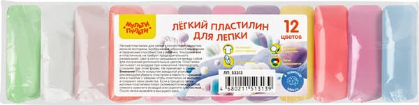 Пластилин легкий Мульти-пульти ЛП_53313