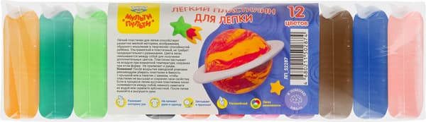 Пластилин легкий Мульти-пульти ЛП_52287