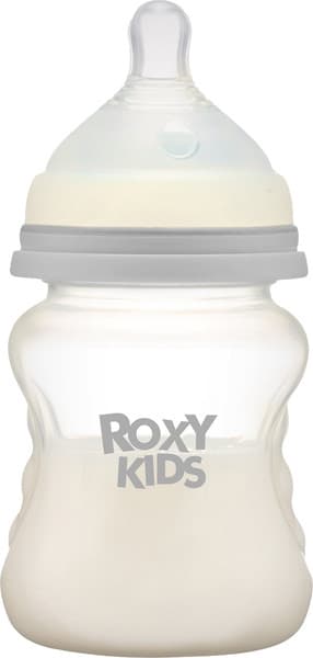 Бутылочка для кормления ROXY-KIDS Средний поток 3+ / RBTL-002-BGR с ершиками / RFD-007-Gr 2