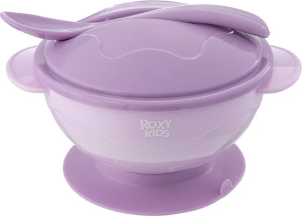Набор посуды для кормления ROXY-KIDS RFD-003-V с нагрудником Сладкие щечки / RBN-402L 2