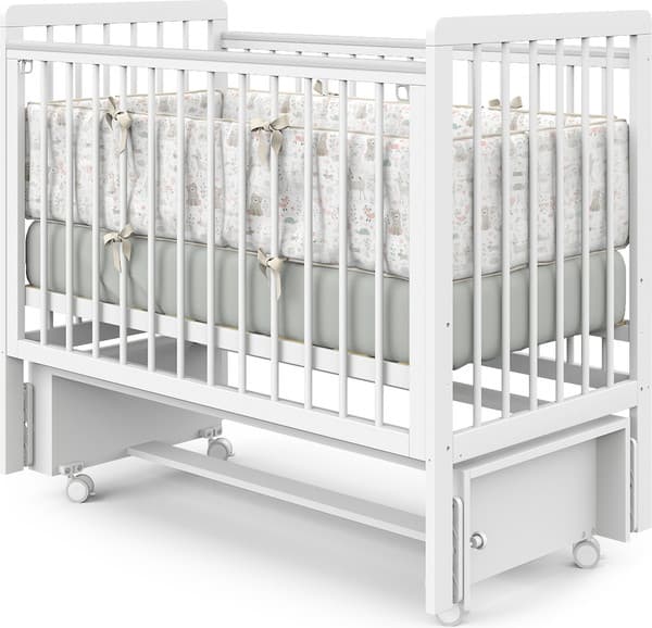 Детская кроватка Атон Baby Master Ariel 06 колесо маятник 2
