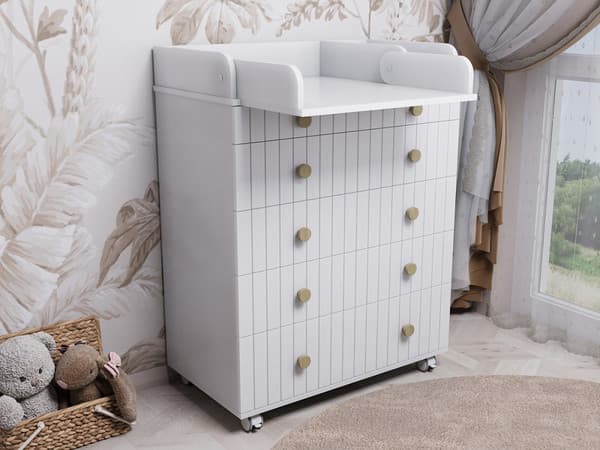 Комод пеленальный Incanto Lunna Charm МДФ 800/5 / PK-0004/12mdf 8