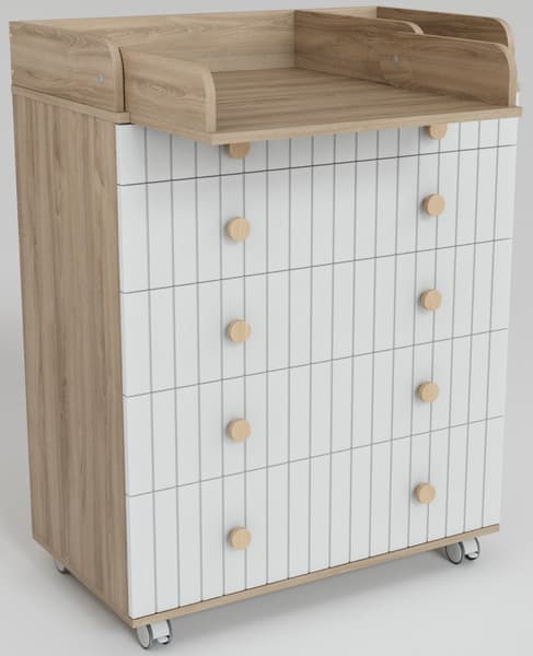 Комод пеленальный Incanto Lunna Charm МДФ 800/5 / PK-0004/13mdf 3