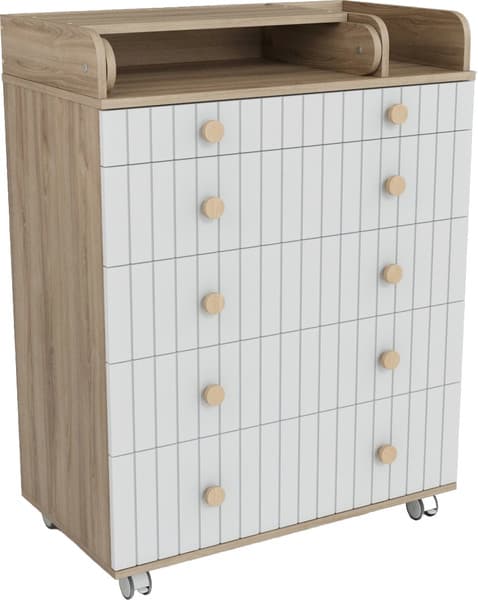 Комод пеленальный Incanto Lunna Charm МДФ 800/5 / PK-0004/13mdf