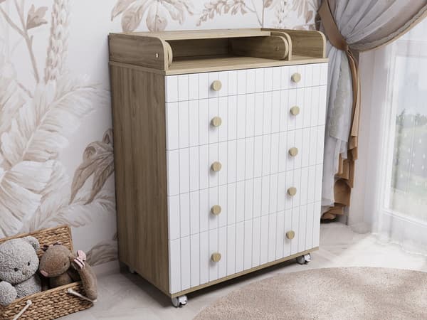 Комод пеленальный Incanto Lunna Charm МДФ 800/5 / PK-0004/13mdf 9