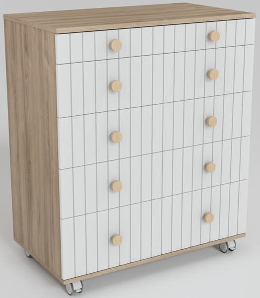 Комод пеленальный Incanto Lunna Charm МДФ 800/5 / PK-0004/13mdf 4