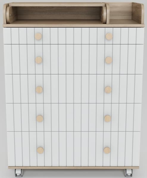 Комод пеленальный Incanto Lunna Charm МДФ 800/5 / PK-0004/13mdf 5