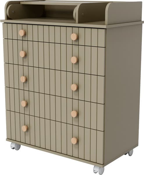 Комод пеленальный Incanto Lunna Charm МДФ 800/5 / PK-0004/15mdf