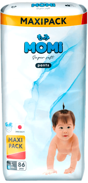 Подгузники-трусики детские Momi Super Soft Maxi Pack L 9-14кг