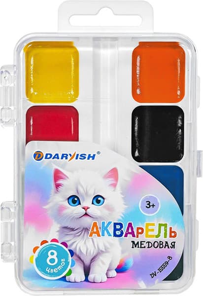 Акварельные краски Darvish Котенок / DV-15559-8