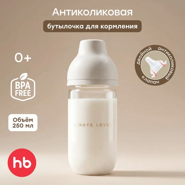 Бутылочка для кормления Happy Baby с силиконовой соской / 10031 2
