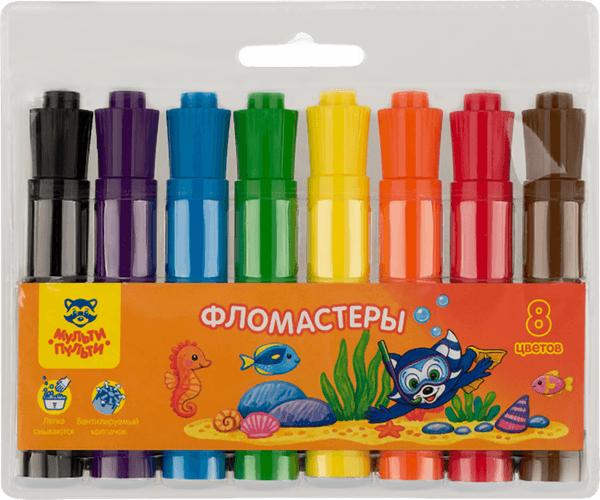 Фломастеры Мульти-пульти Енот в Красном море / WP_68087