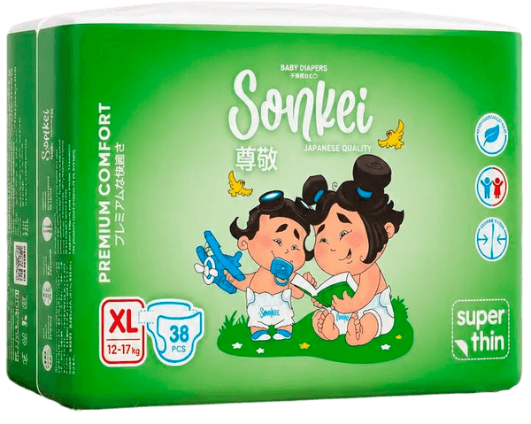 Подгузники детские SONKEI Super Thin XL 12-17кг