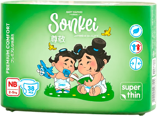 Подгузники детские SONKEI Super Thin Nb 2-5кг