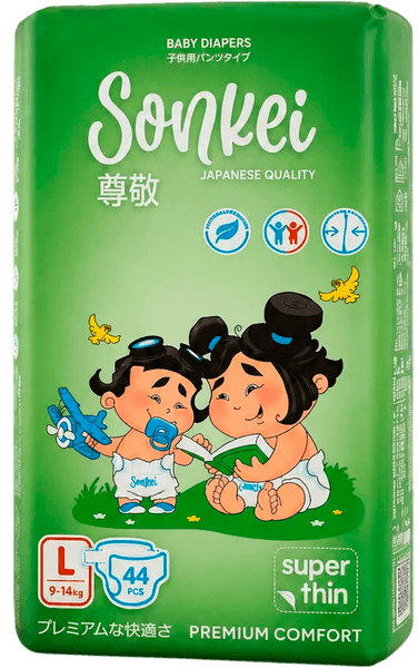 Подгузники детские SONKEI Super Thin L 9-14кг