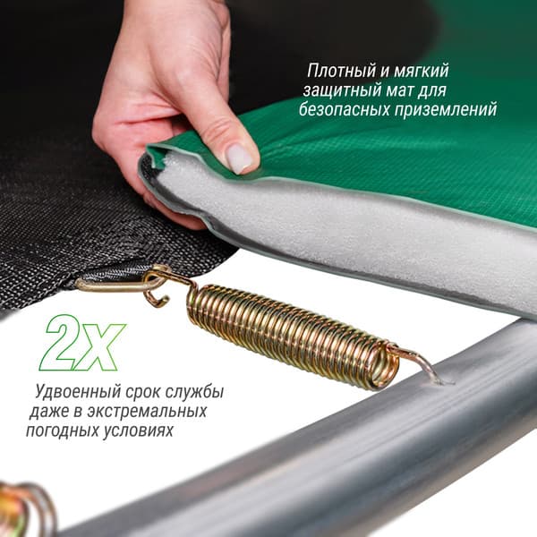 Батут UNIX Line Supreme Basic 12 ft / TRUSUB12BL 7
