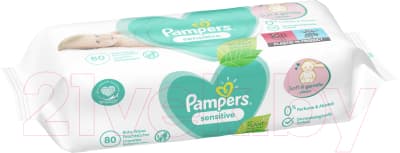Влажные салфетки детские Pampers Sensitive 3