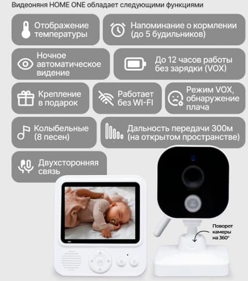 Видеоняня Home One Baby Born 435622 3
