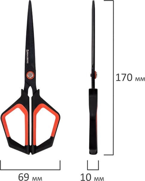 Ножницы канцелярские Brauberg Super Special / 238848 6