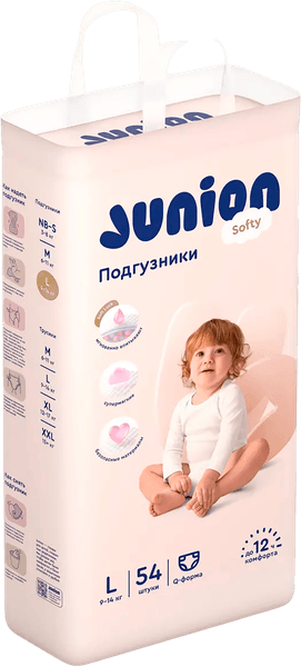 Подгузники детские Junion Softy L 9-14кг / STDL54