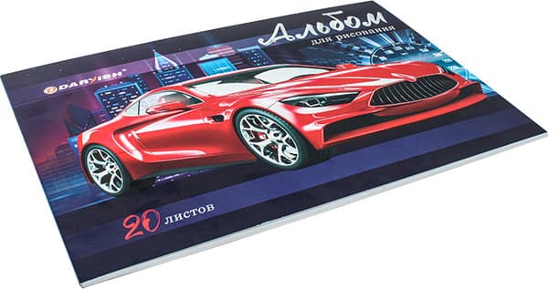 Альбом для рисования Darvish Красное авто / DV-13585-2 2