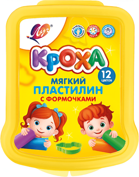 Пластилин восковой ЛУЧ Кроха / 35C 2312-08