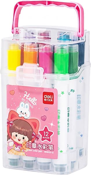 Фломастеры Deli HM65312PINK