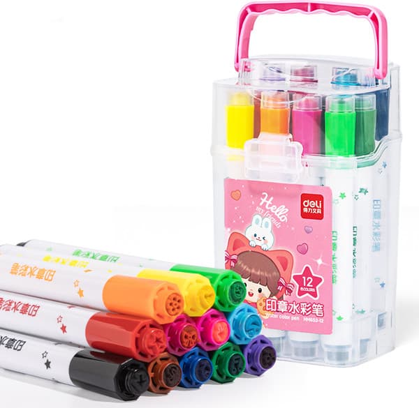 Фломастеры Deli HM65312PINK 2