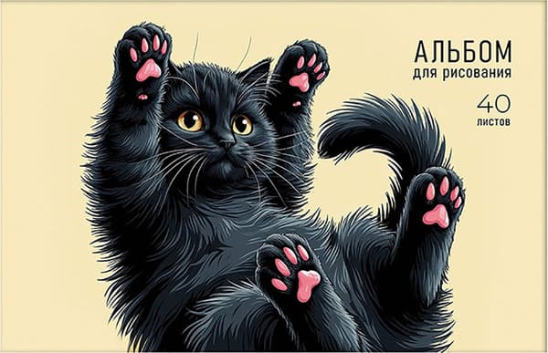 Альбом для рисования Listoff Лапки / А402662