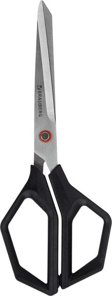 Ножницы канцелярские Brauberg Super Black / 238855