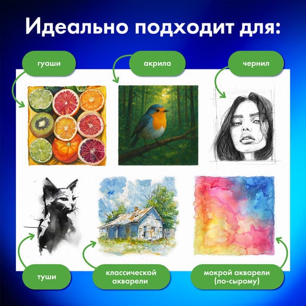 Набор бумаги для рисования Brauberg Уточка / 117732 6
