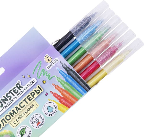 Фломастеры FUNSTER Glitter / 152628 5