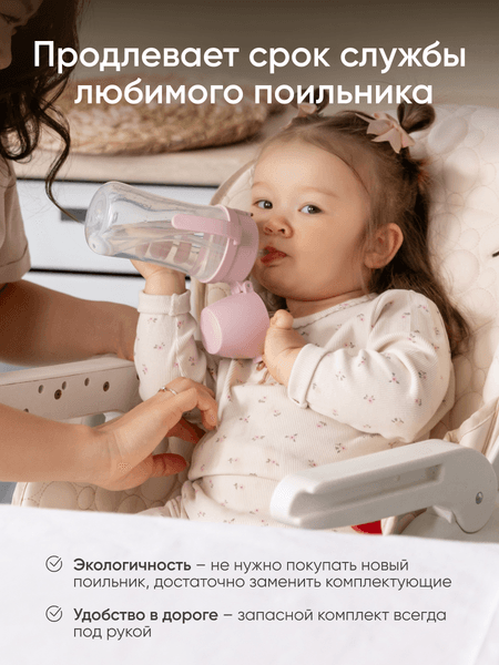 Набор носиков для поильника Paomma С ершиком 4