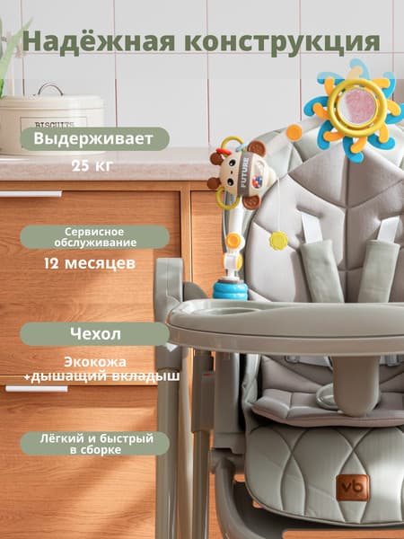 Стульчик для кормления VipBaby Milan 3в1 10