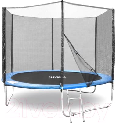 Батут Happy Jump PRO 10ft с внешней сеткой и лестницей 2