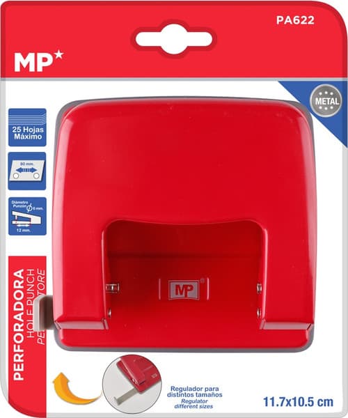 Дырокол MP (Main Paper) 11.7x10.5см до 25 листов 3