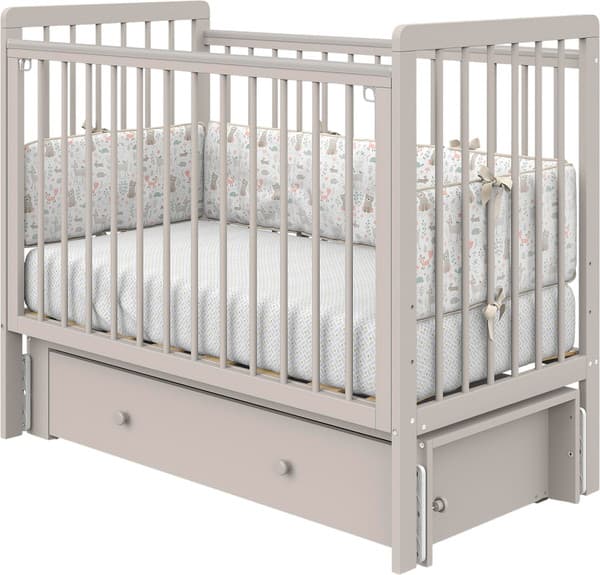 Детская кроватка Атон Baby Master Ariel 02 ящик-маятник дерево