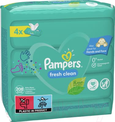 Влажные салфетки детские Pampers Fresh Clean 3