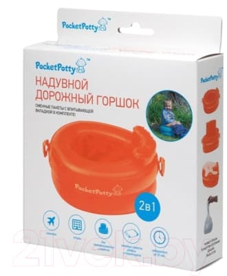 Дорожный горшок ROXY-KIDS PocketPotty / PP-3102R 6