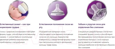 Набор сосок Philips AVENT Natural / SCF041/27 6
