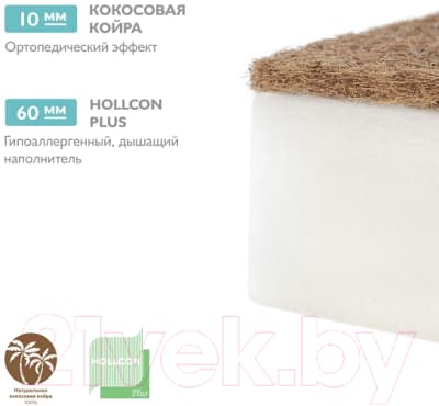 Матрас в кроватку Plitex Юниор-премиум ЮП-119-01 4