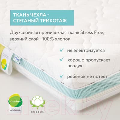 Матрас в кроватку Plitex EcoLat ЭКТ-01 (ЭКТ-119-01) 6