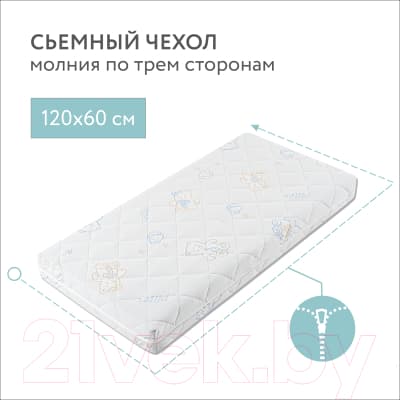 Матрас в кроватку Plitex EcoLife ЭКФ-01 (ЭКФ-119-01) 4