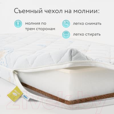 Матрас в кроватку Plitex EcoLife ЭКФ-01 (ЭКФ-119-01) 6