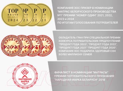 Матрас в кроватку EOS Беби-1 55x115 2