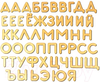 Касса букв/цифр Woody Буквы на магнитах / 00211